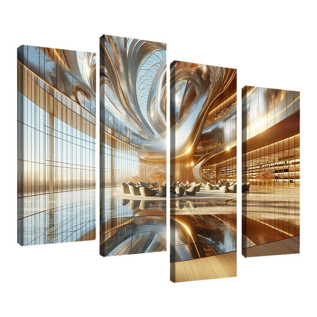 Ethereal Light Structures Custom Paintings Frame