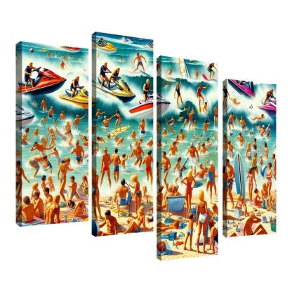 Adventure Cove Thrills On The Water Abstract Paintings Frame