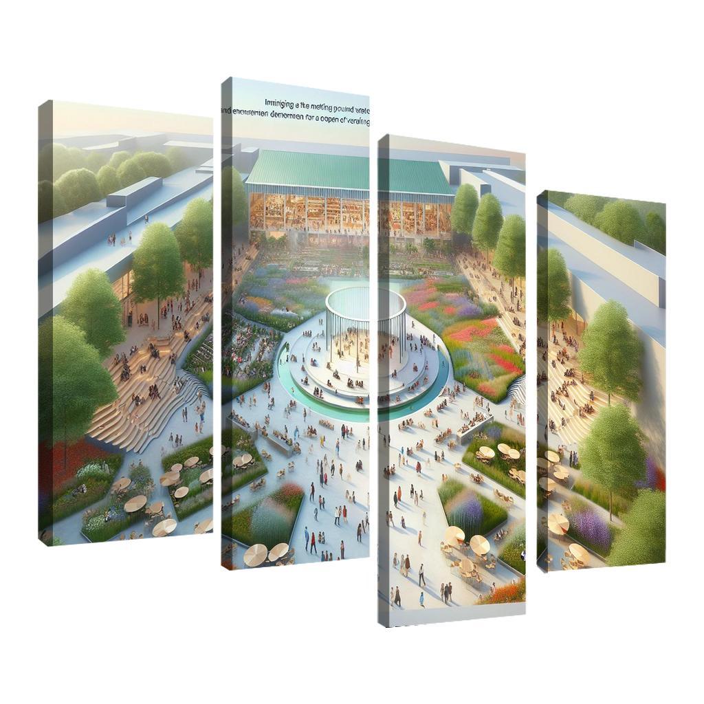 Community Engagement Spaces Custom Paintings Frame