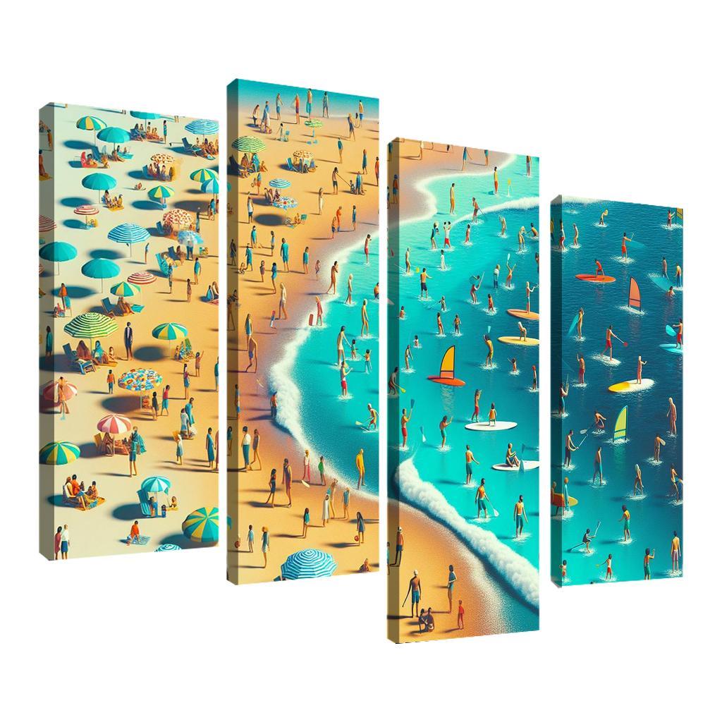 Adventure Cove Beach Modern Paintings Frame