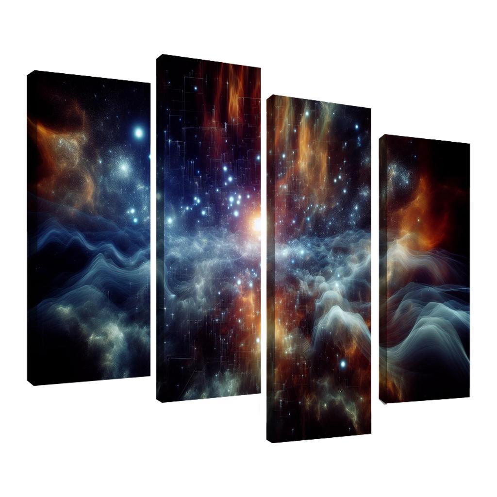 The Marvels Of Cosmic Background Radiation Abstract Paintings Frame