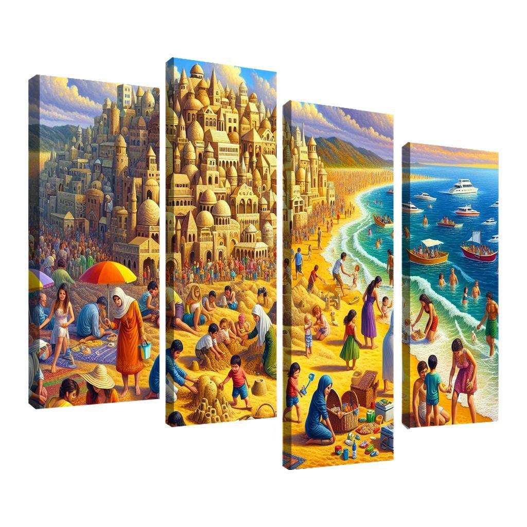 Calm Waters Ideal For Family Fun Abstract Paintings Frame