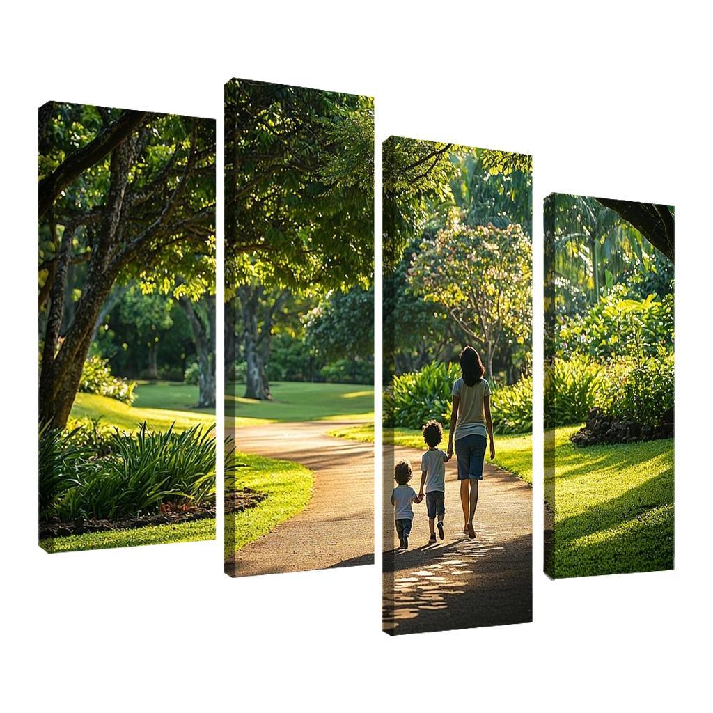 In Her Footsteps A Journey Of Growth Custom Paintings Frame