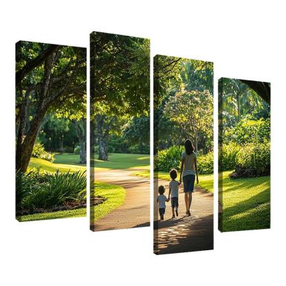 In Her Footsteps A Journey Of Growth Custom Paintings Frame