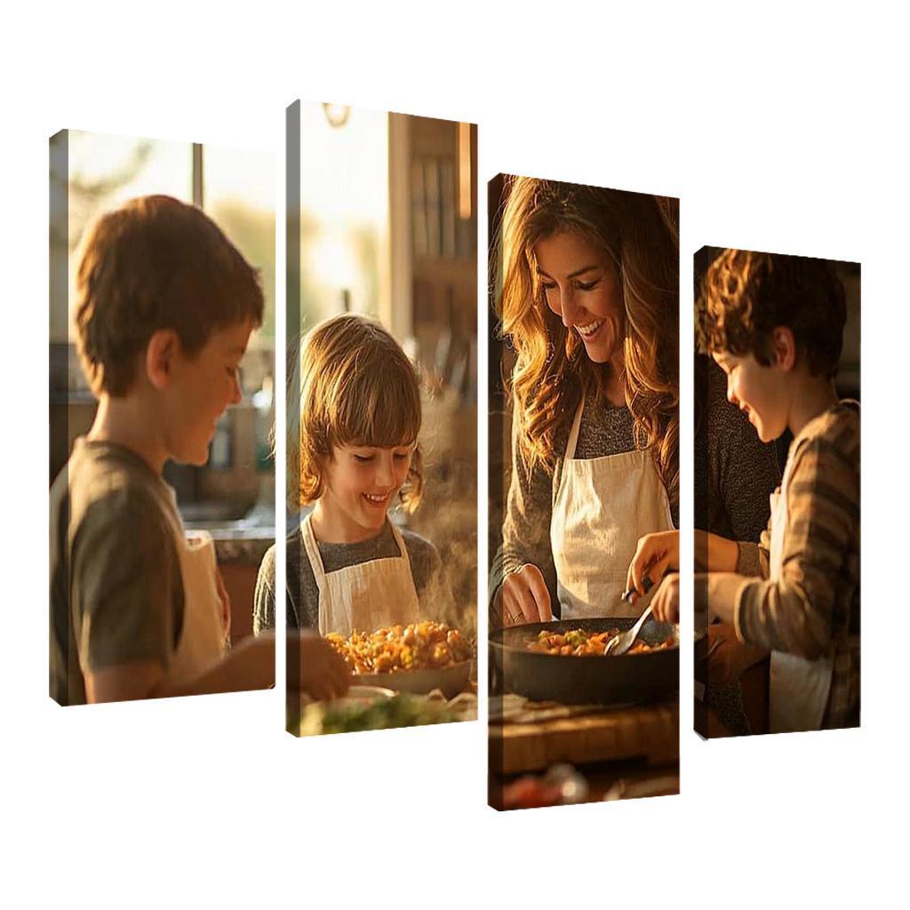 Home Is Where Mom Is The Comfort Of A Mother's Love Canvas Paintings Frame
