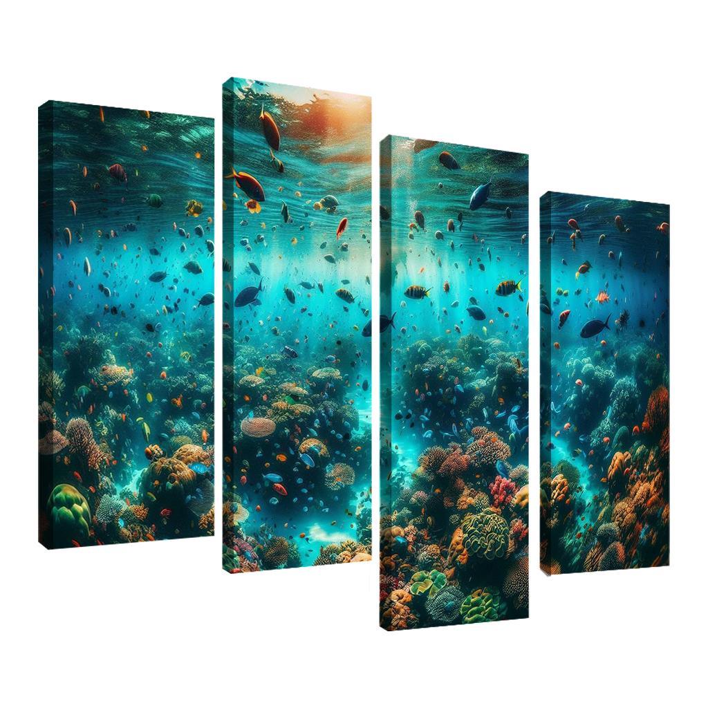 Coral Sanctuary Underwater Wonderland Custom Paintings Frame
