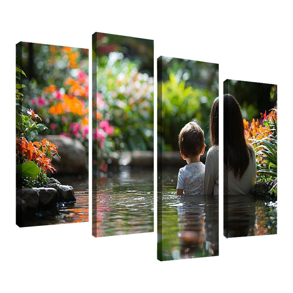 Reflections Of Love The Mirror Of Motherhood Custom Paintings Frame