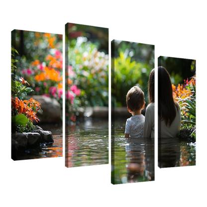 Reflections Of Love The Mirror Of Motherhood Custom Paintings Frame