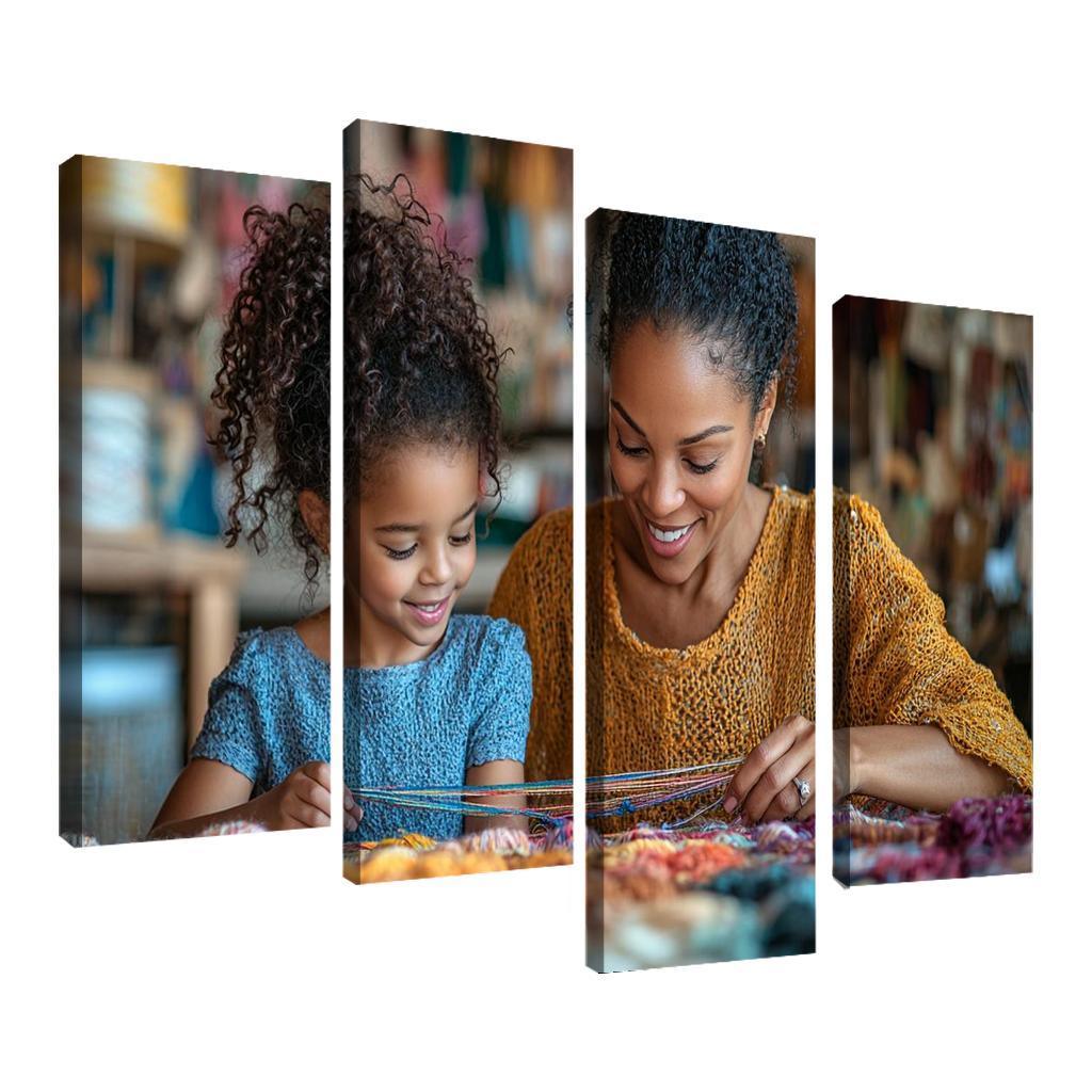 The Tapestry Of Love Weaving Memories Together Canvas Paintings Frame