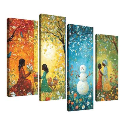 Seasons Of Love The Cycle Of Nurturing Custom Paintings Frame