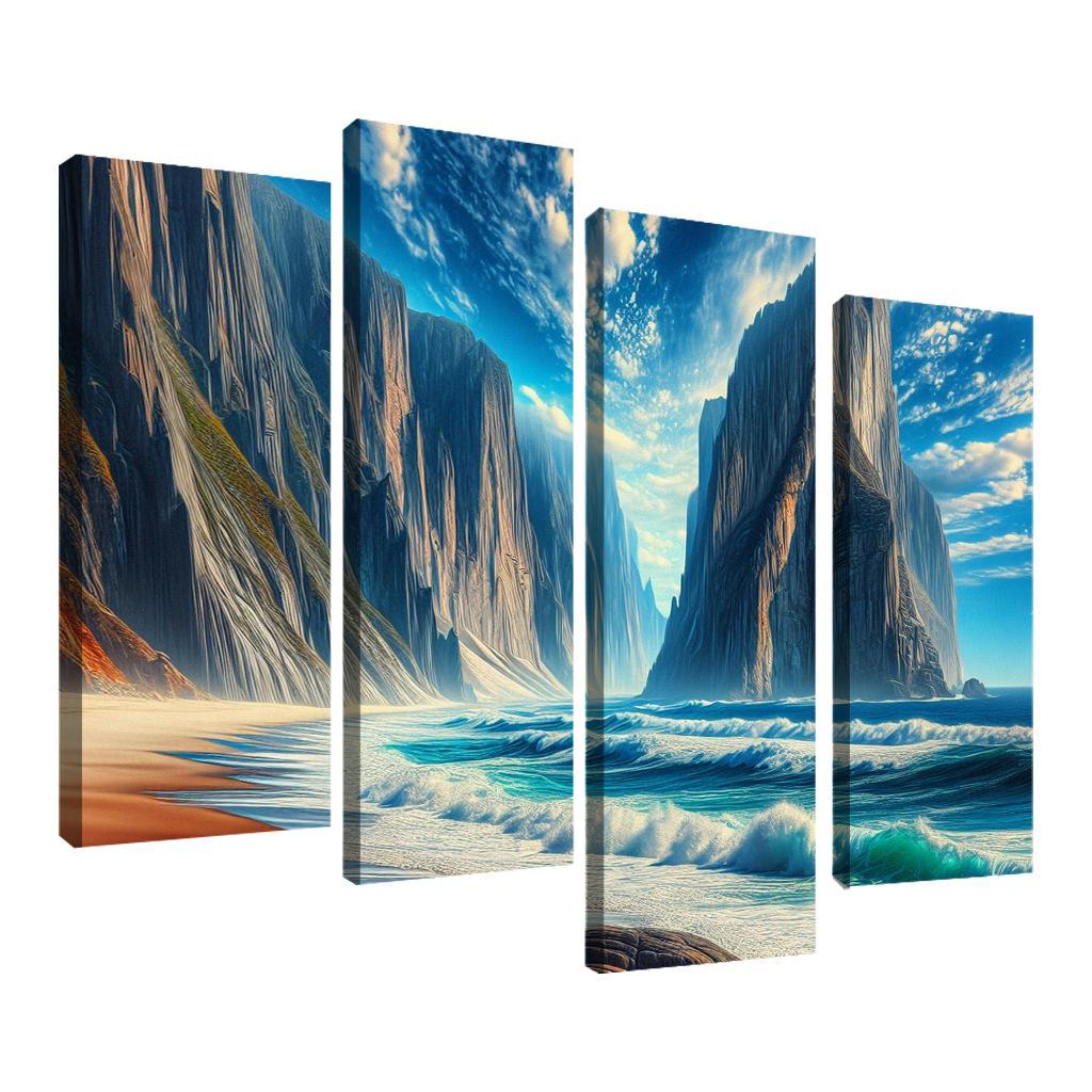 Majestic Cliffs Beach Premium Artwork Frames