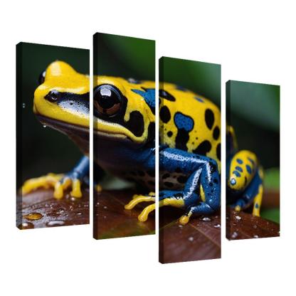 The Colorful Poison Dart Frog Jewel Of The Tropics Modern Paintings Frame