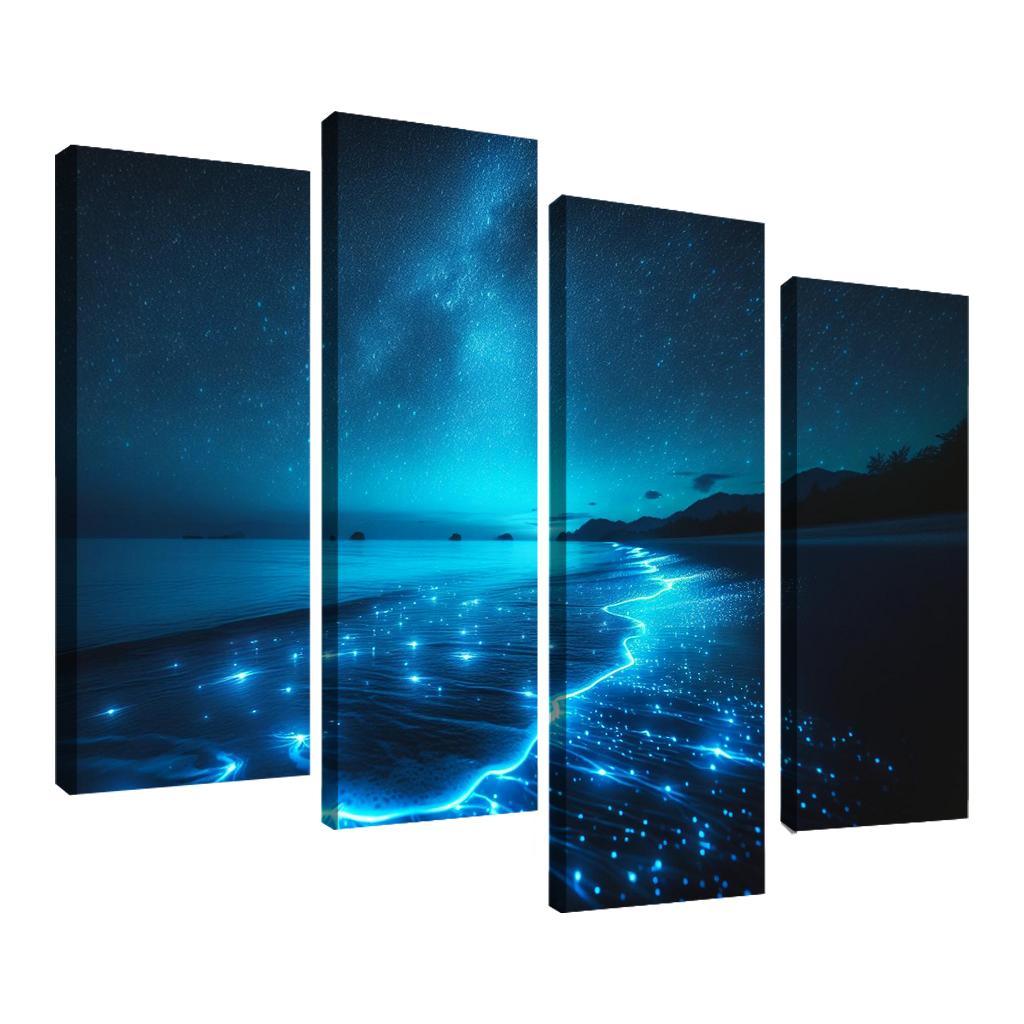 Mystic Waters Nighttime Beach Experience Art Trends