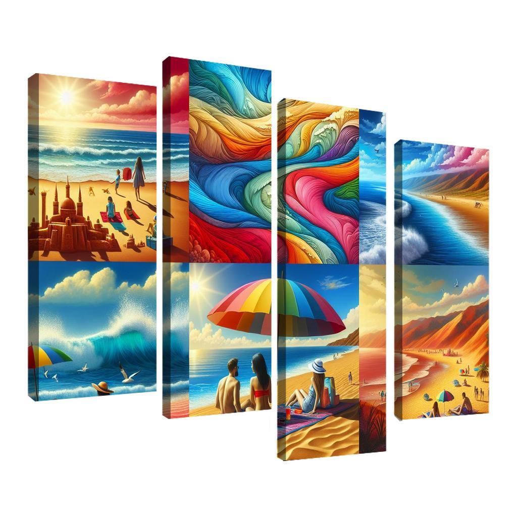 Rainbow Beach Oasis Custom Paintings Frame