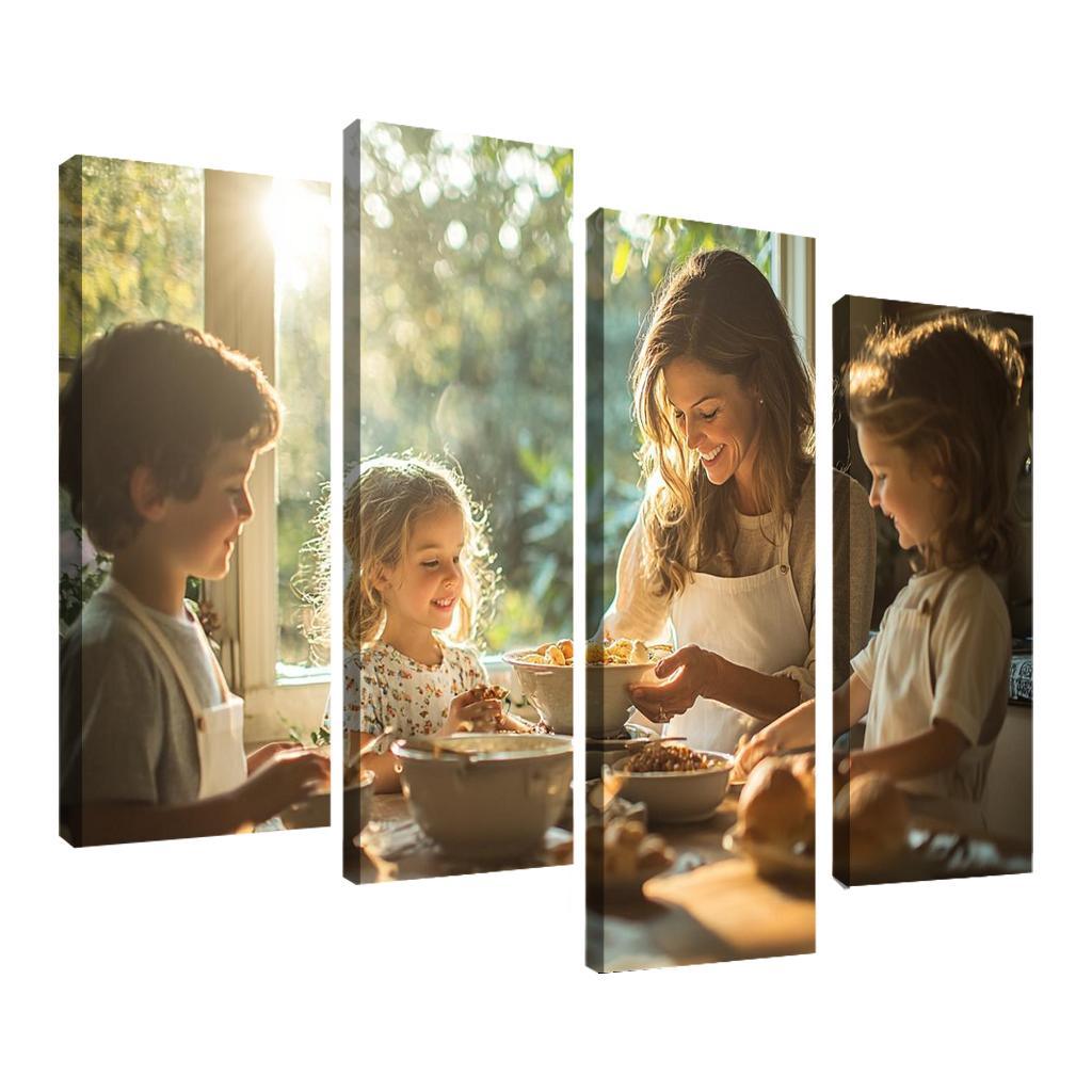 Threads Of Tradition The Weave Of Family Bonds Custom Paintings Frame