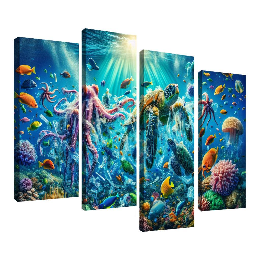 A Future Without Plastic Reimagining Waste Custom Paintings Frame