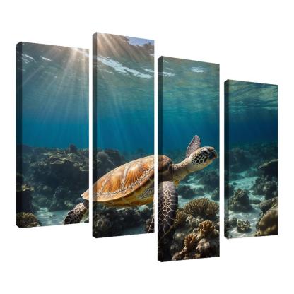 The Enigmatic Green Sea Turtle Ancient Traveler Of The Oceans Modern Paintings Frame