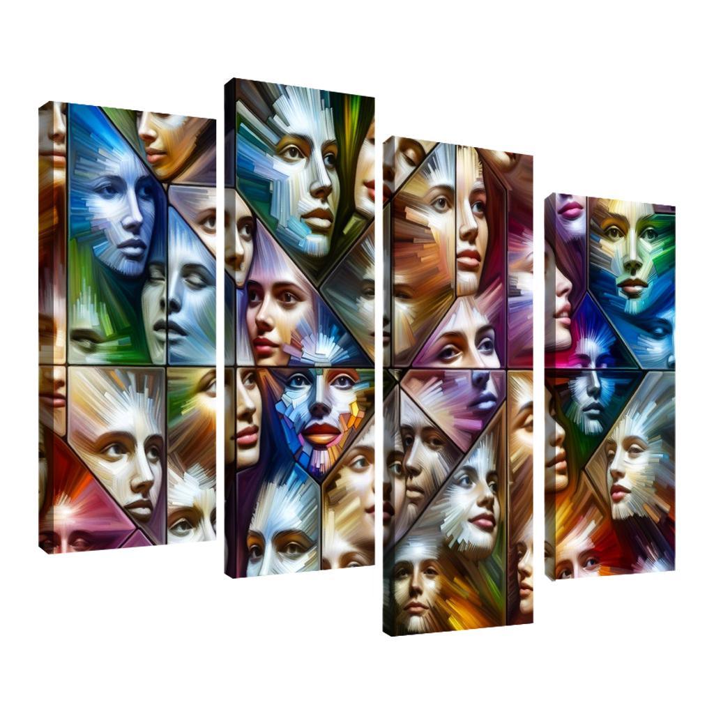 The Silent Struggles Mental Health And Society Custom Paintings Frame