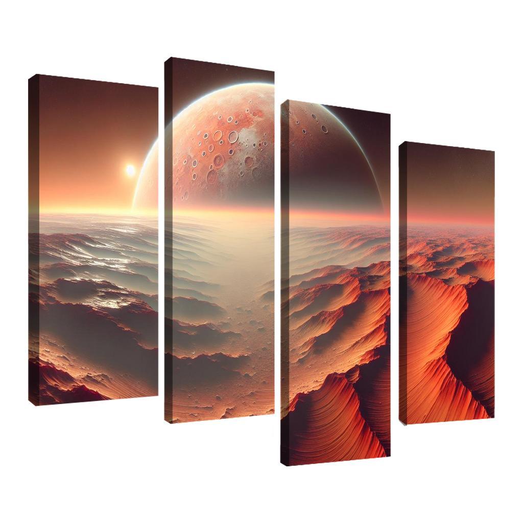 The Evolving Landscape Of Mars Abstract Paintings Frame