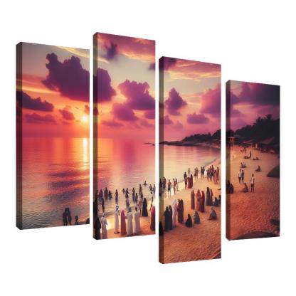 Sunset Glade Evening Retreat Abstract Paintings Frame