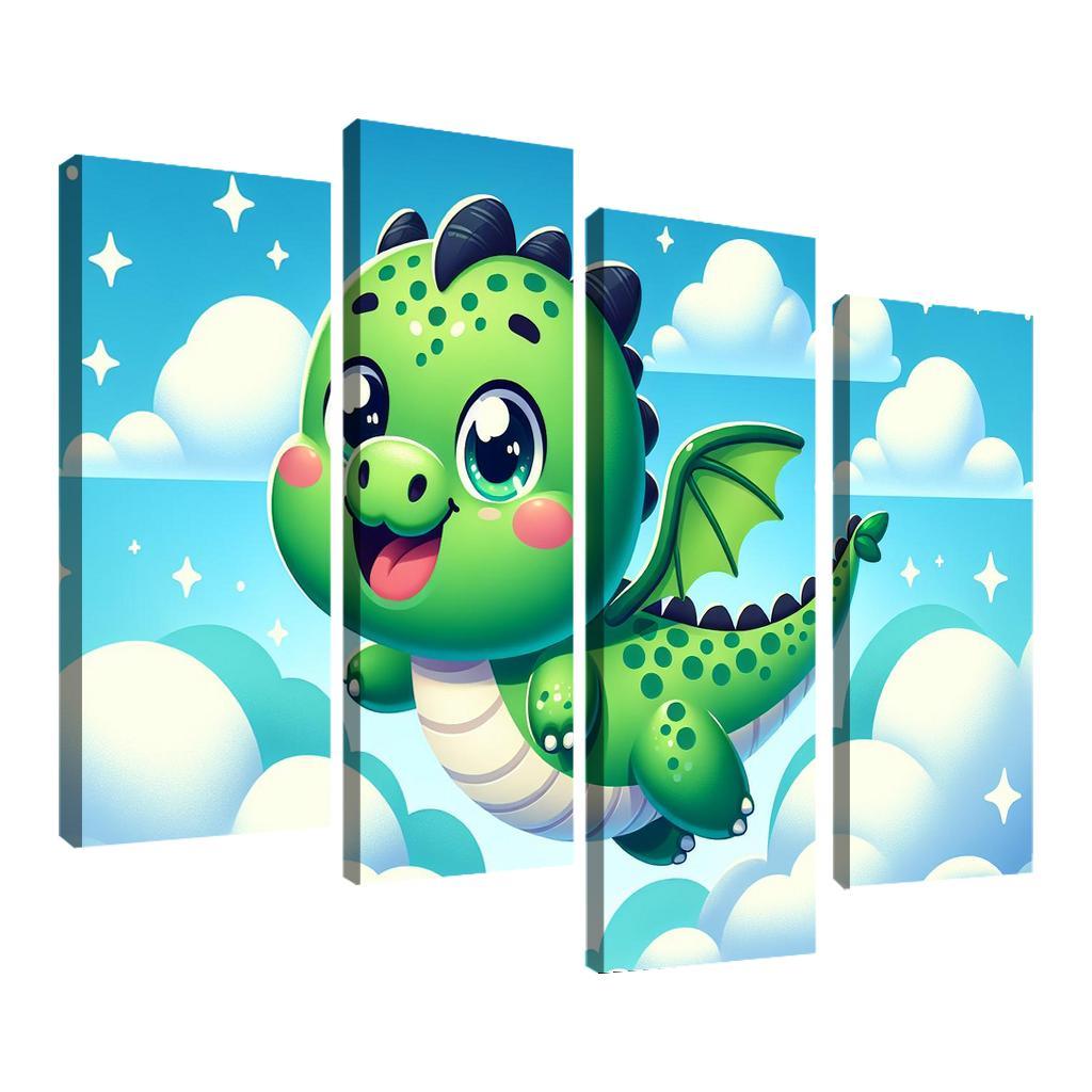 Daring Dragon - Adventure Awaits Framed Paintings