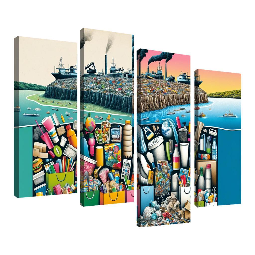 The Cost Of Convenience Visualizing Consumerism's Impact Art Trends