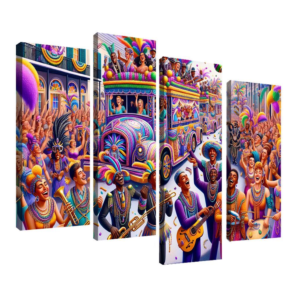 Mardi Gras - United States Modern Paintings Frame