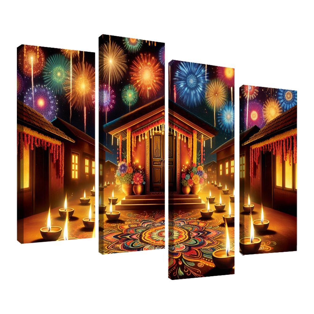 Diwali Light Festival - India One-piece Frames