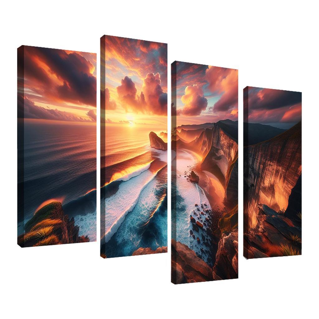 Cliffside Viewpoint Dramatic Coastline Premium Artwork Frames
