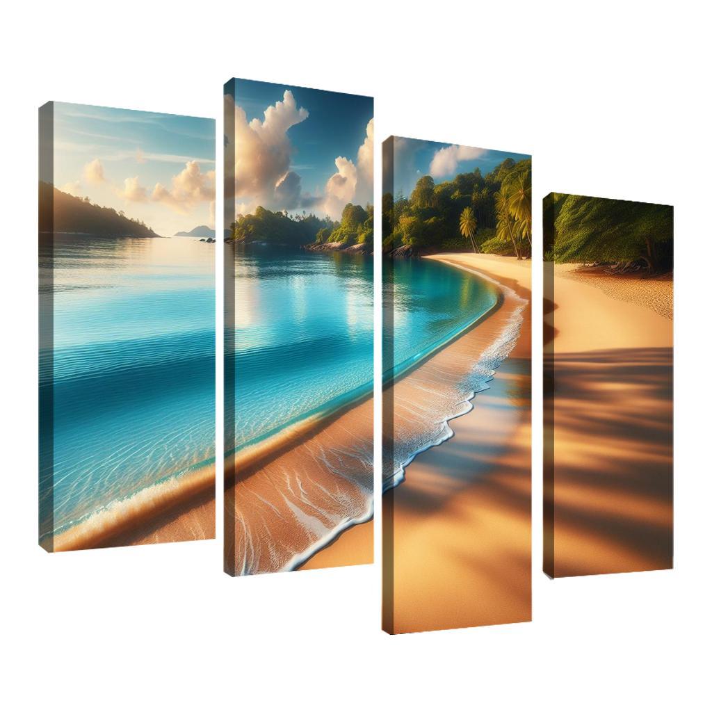 Coastal Serenity Beach Premium Artwork Frames