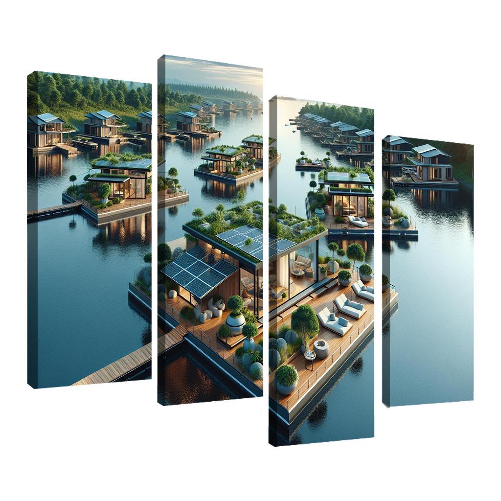 Floating Architecture Custom Paintings Frame