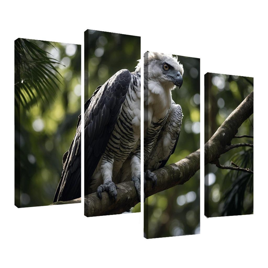 The Regal Harpy Eagle Master Of The Forest Canopy Modern Paintings Frame
