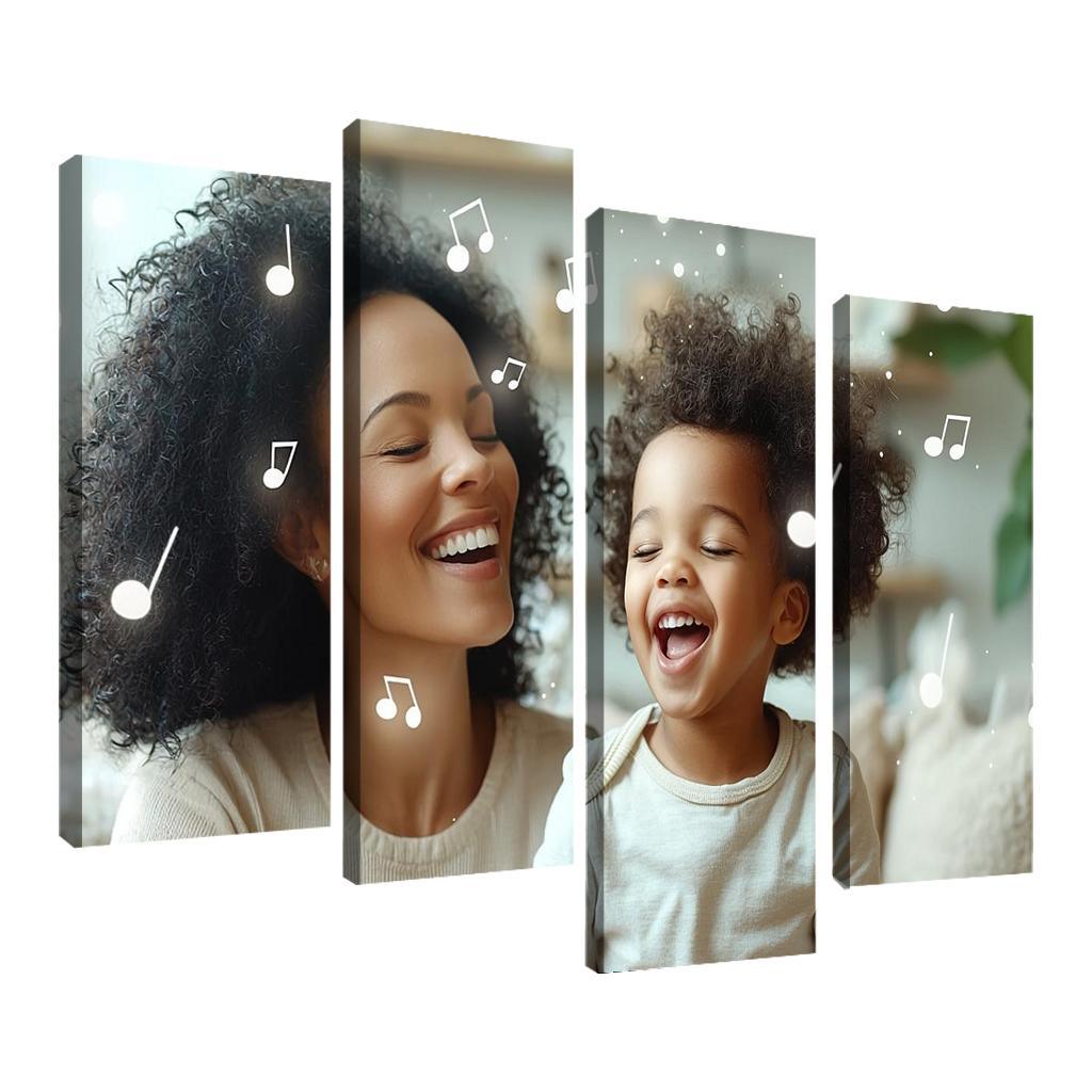 The Heartfelt Melody A Mothers Love Song Custom Paintings Frame