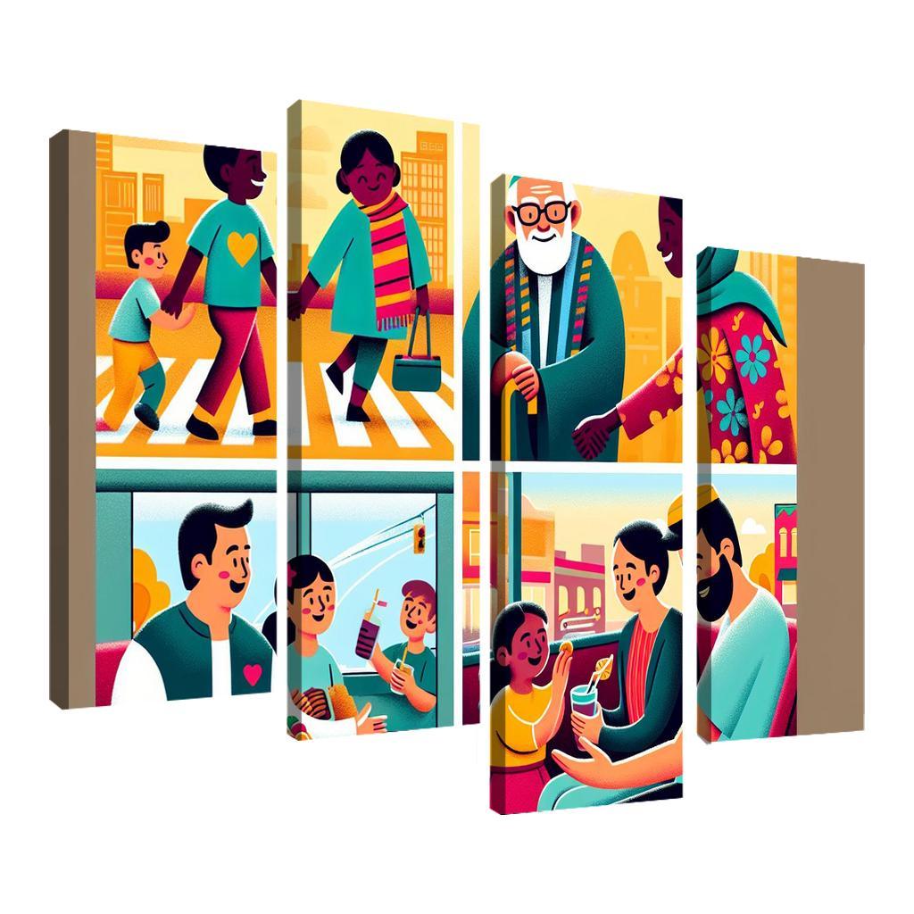 The Art Of Kindness Promoting Compassion In Society Custom Paintings Frame