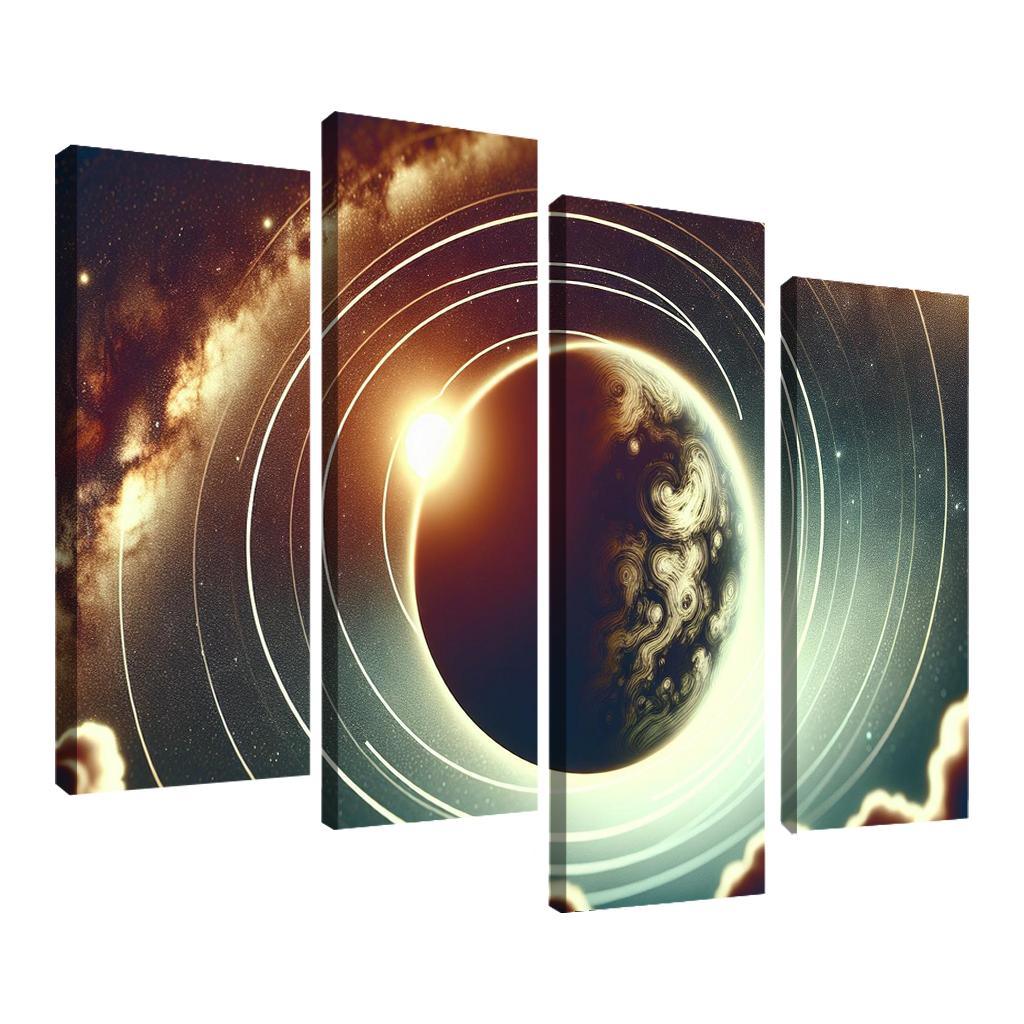 Exploring Exoplanet Atmospheres Abstract Paintings Frame