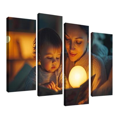 Moments Of Tenderness A Mothers Loving Touch Canvas Paintings Frame