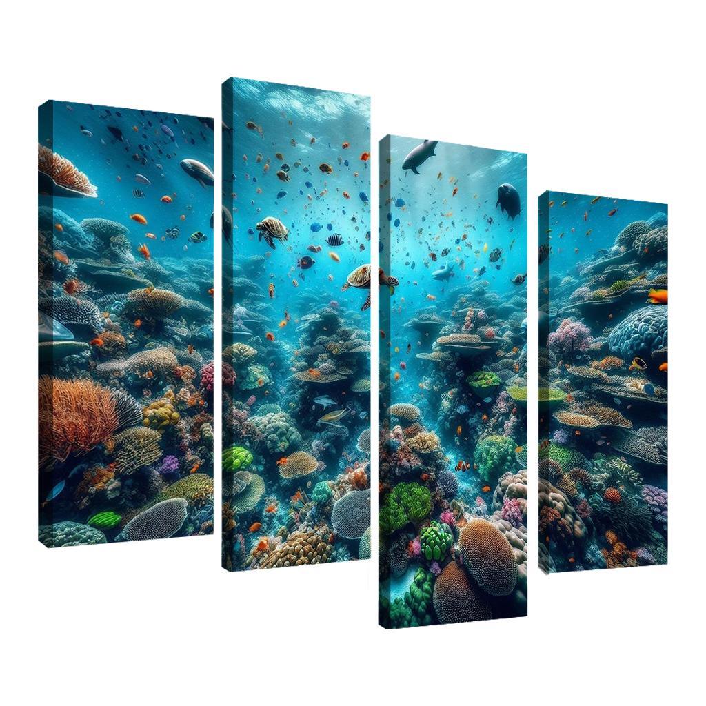 Rainbow Reef Snorkelers' Haven Premium Artwork Frames