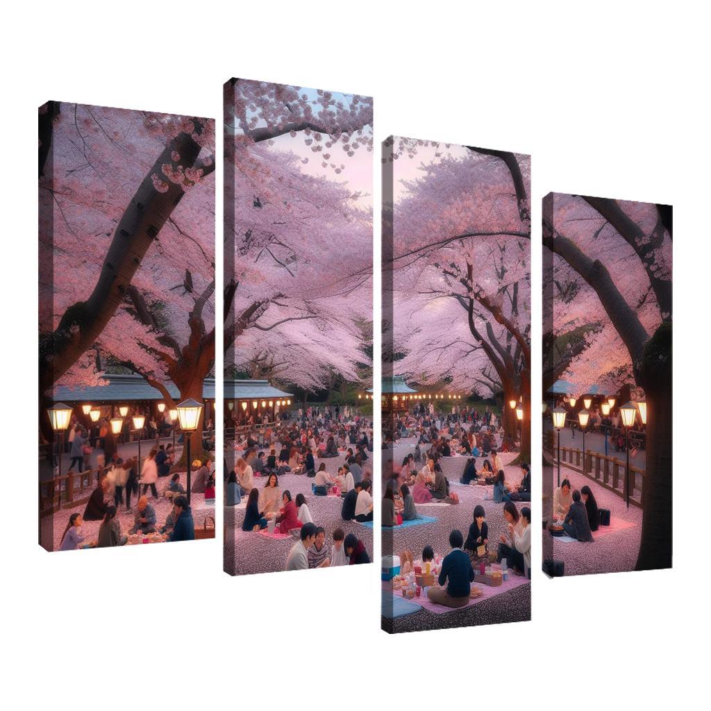 Cherry Blossom Festival - Japan Modern Paintings Frame