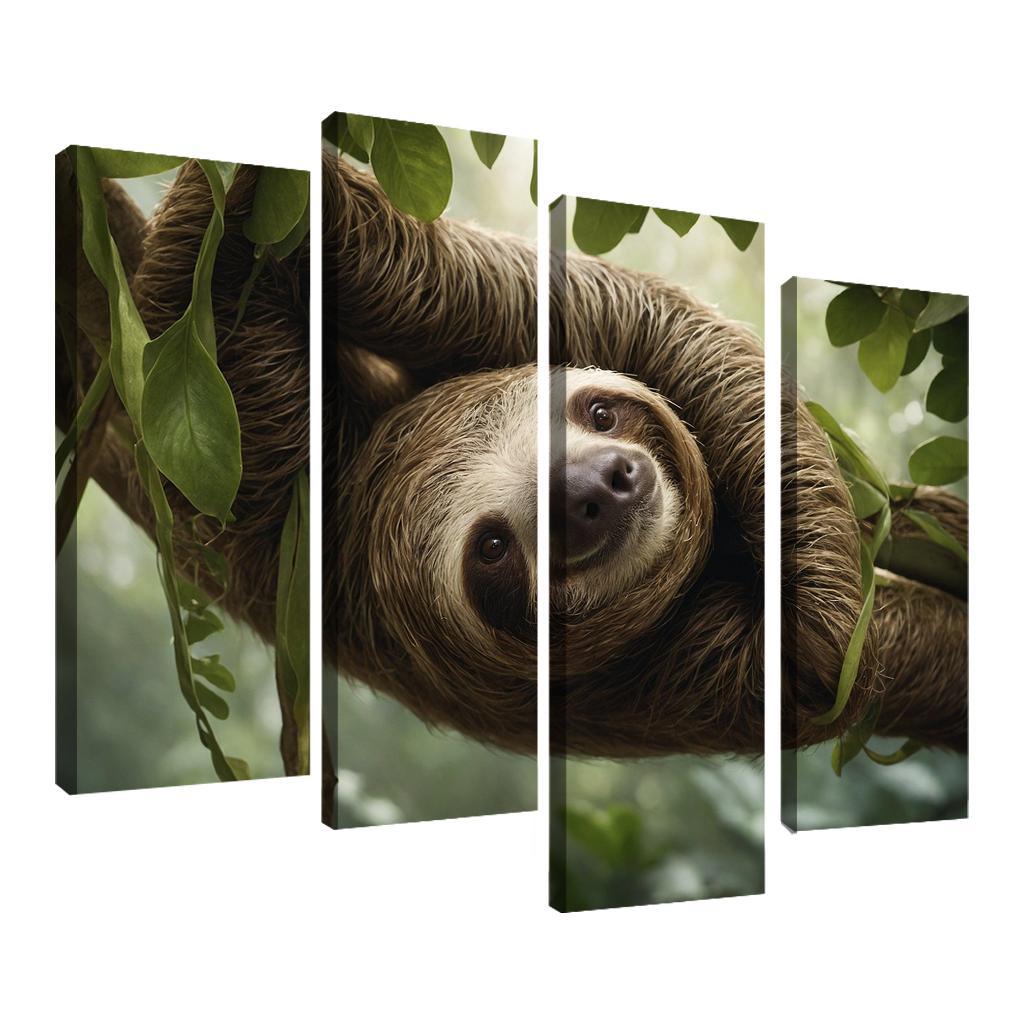 The Mysterious Sloth Slow And Steady Premium Artwork Frames