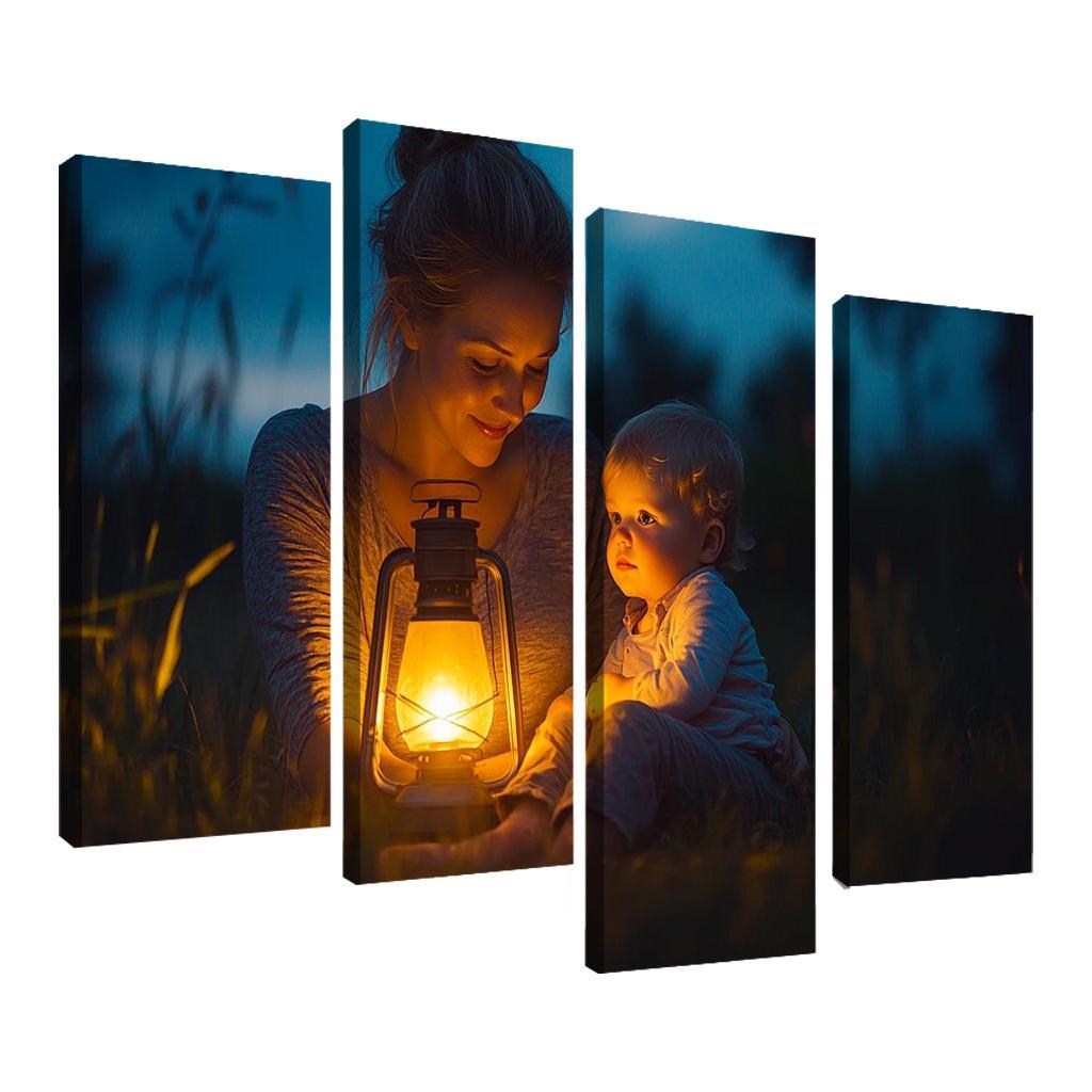 A Light In The Dark A Mothers Guiding Presence Canvas Paintings Frame