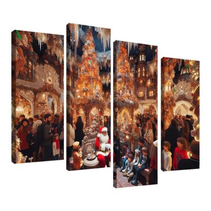Harrods Christmas Grotto - United Kingdom Modern Paintings Frame