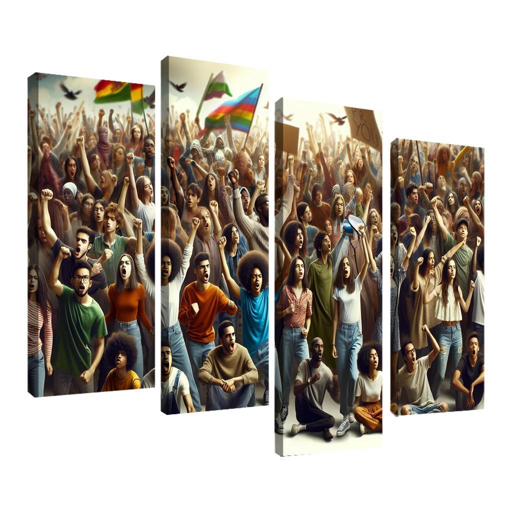 Voices Of The Future Youth Activism And Change Multi-panel Paintings