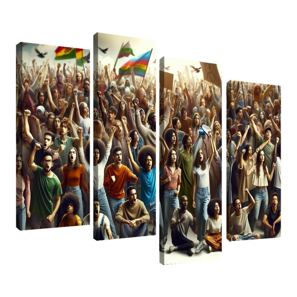 Voices Of The Future Youth Activism And Change Multi-panel Paintings