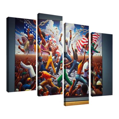 Walls Of Justice The Fight Against Racial Inequality Multi-panel Paintings