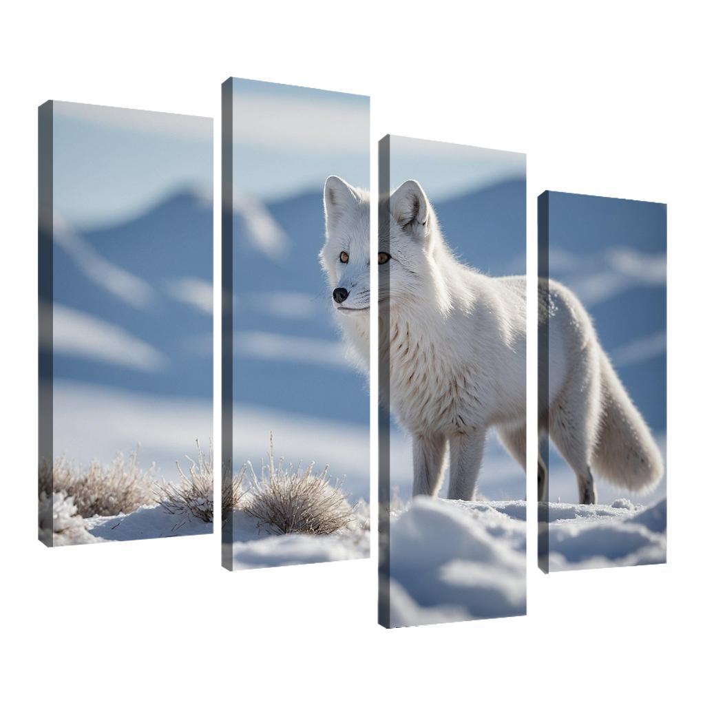 The Charming Arctic Fox Multi-panel Paintings