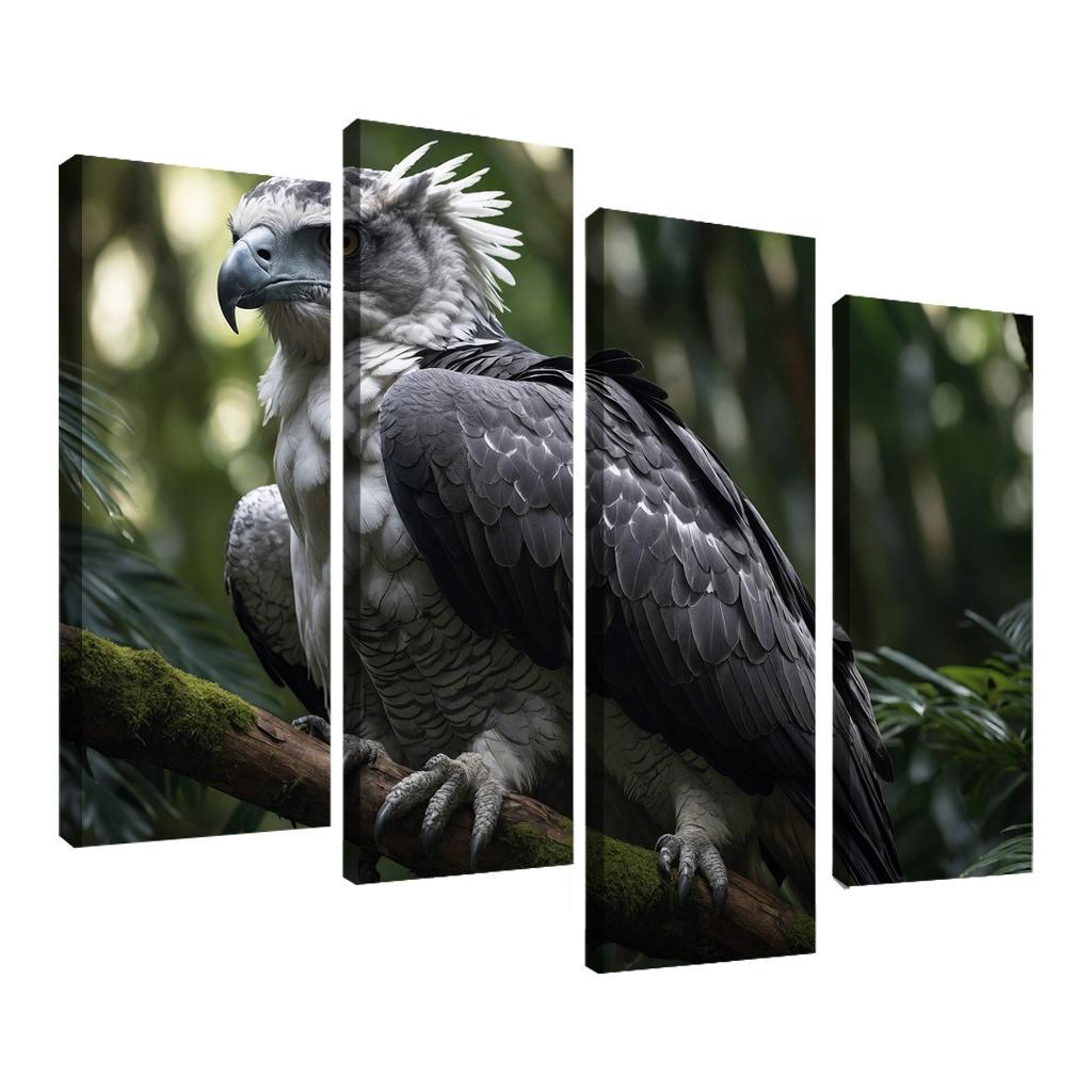 The Enchanting Harpy Eagle Ruler Of The Rainforest Canvas Paintings Frame