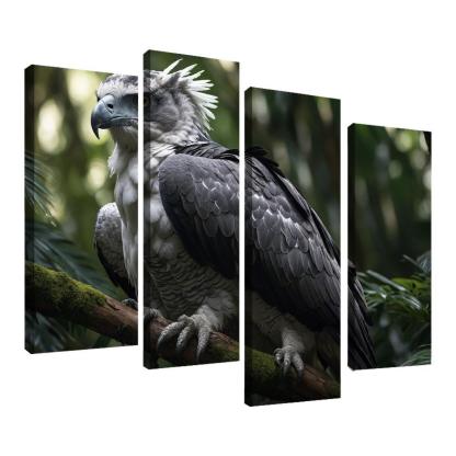 The Enchanting Harpy Eagle Ruler Of The Rainforest Canvas Paintings Frame