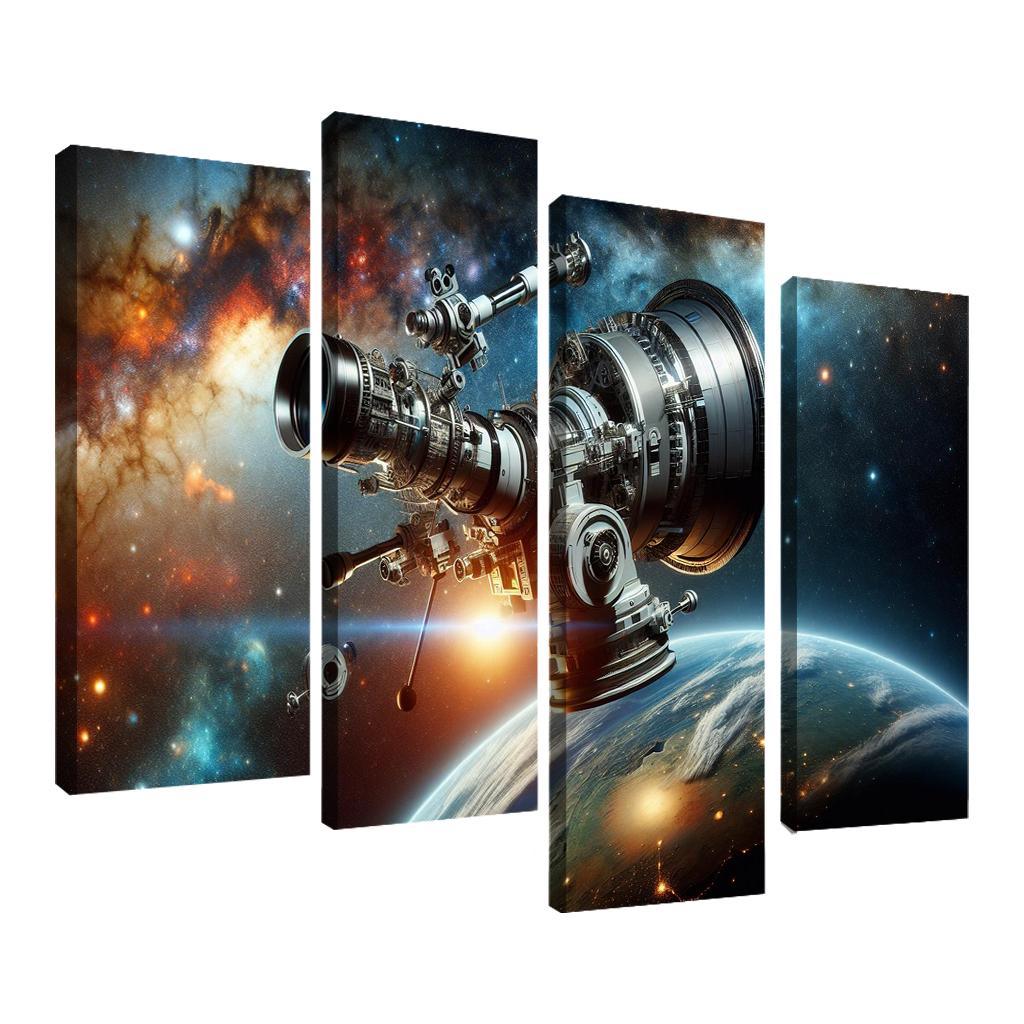 The Wonders Of Space Telescopes Abstract Paintings Frame