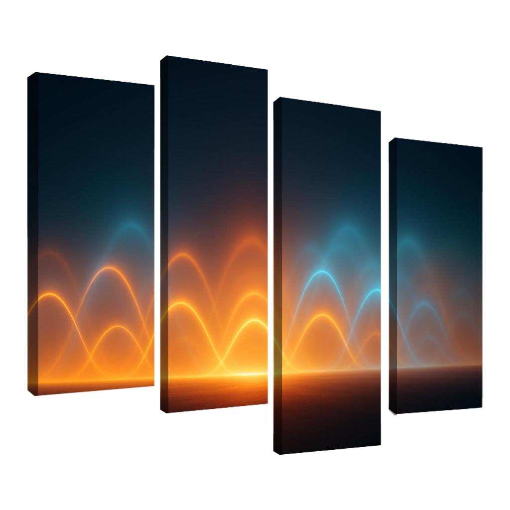 Pulse Of Transient Horizons Oil Paintings Frame