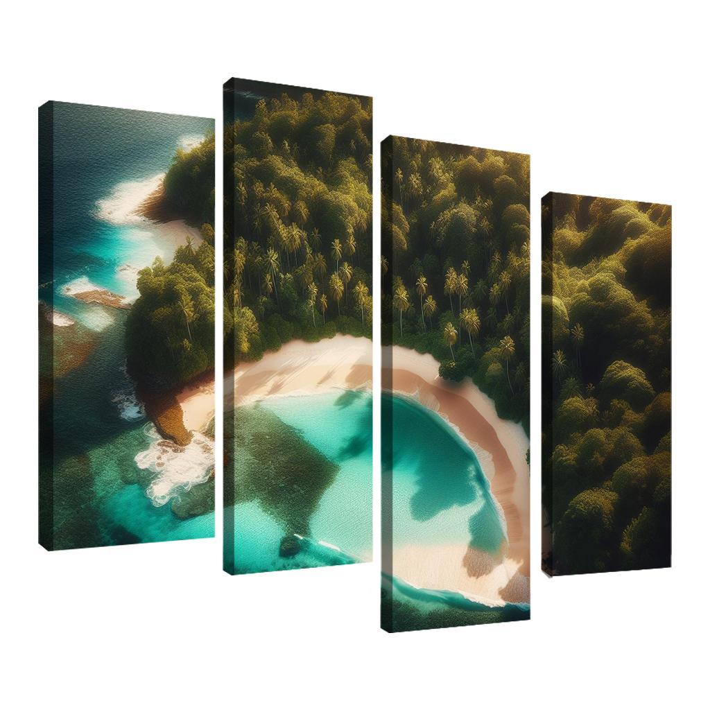Hidden Paradise Beach Premium Artwork Frames